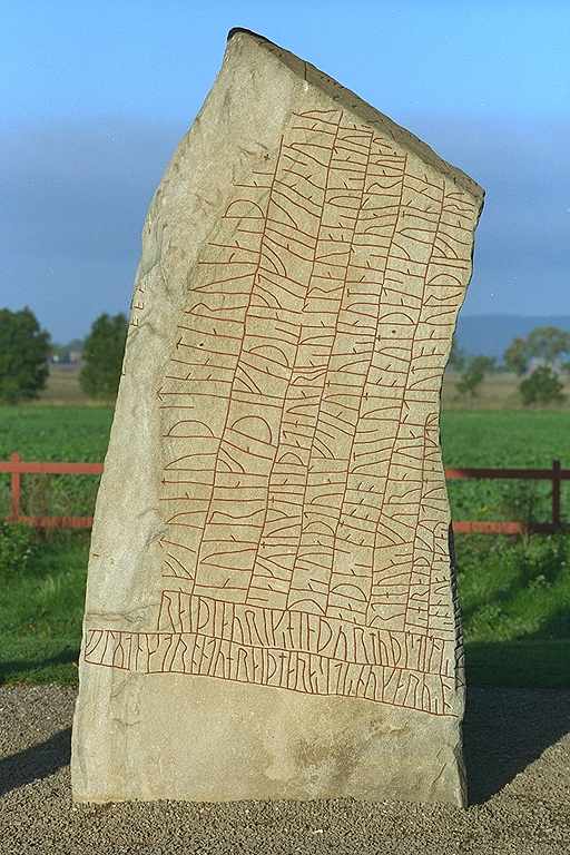 Runes written on runsten, granit. Date: V 800-t